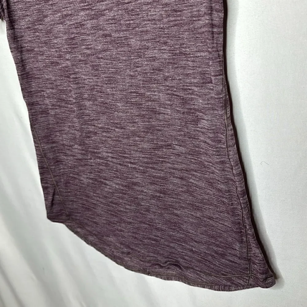 Lululemon Heathered Purple Intense-Tee Short Sleeve Lightweight Top. Size 6.